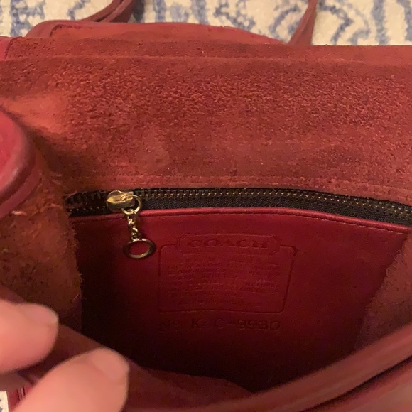 Vintage Coach Satchel in Candy Apple Red - Picture 6 of 9